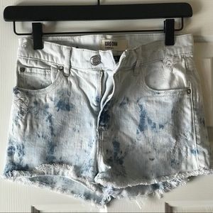 PacSun high waist jean short
